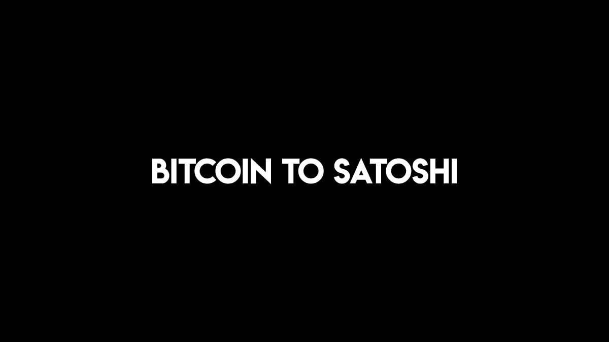 Bitcoin to Satoshi Converter (BTC to Sats) in 1 Click